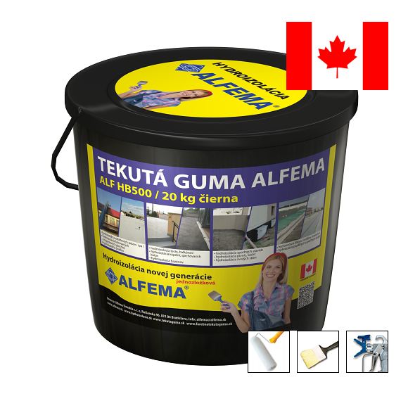 Tekutá guma ALF HB500 čierna