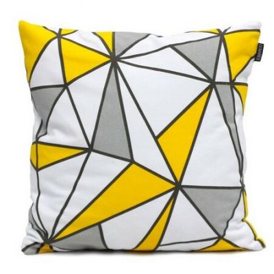 Domarex Obliečka na vankúš Yellow Space Love "GEO", 45 x 45 cm